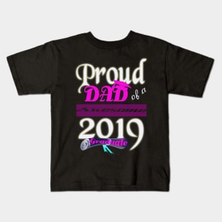 proud dad of a awesome 2019 graduate Kids T-Shirt